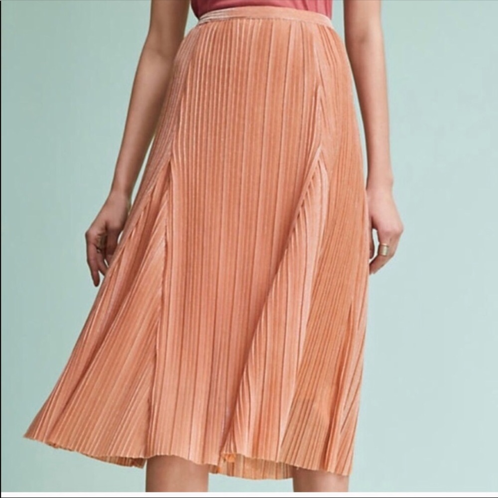Rose Gold Midi Skirt